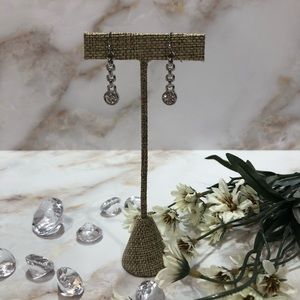 Lia Sophia silver chain link earrings